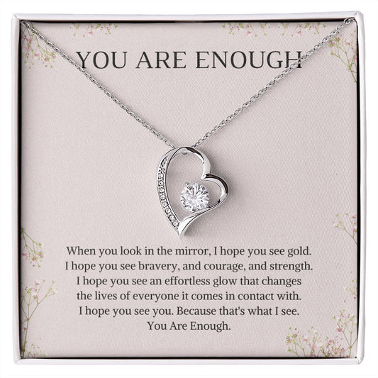 You Are Enough | Motivation | Wife Daughter Soulmate | Forever Love Necklace