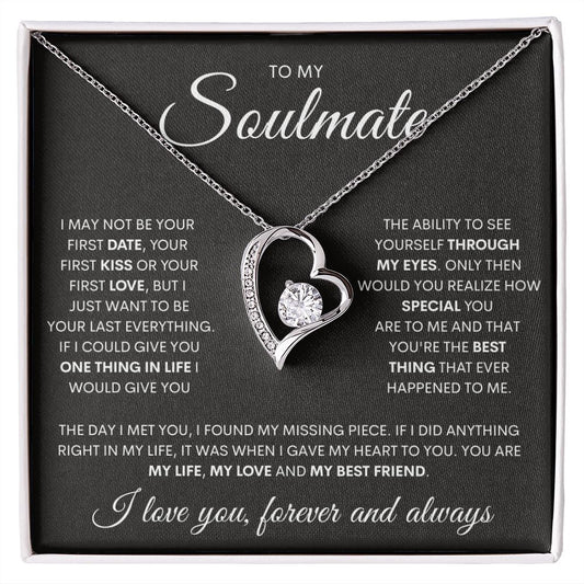 Soulmate | Last Everything | Black | Forever Love Necklace | Valentine Gift