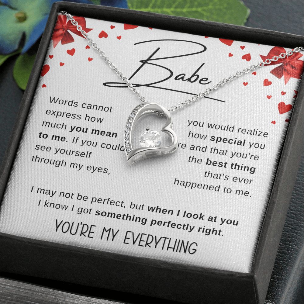 Babe Wife Soulmate | Forever Love Necklace | Valentine Gift