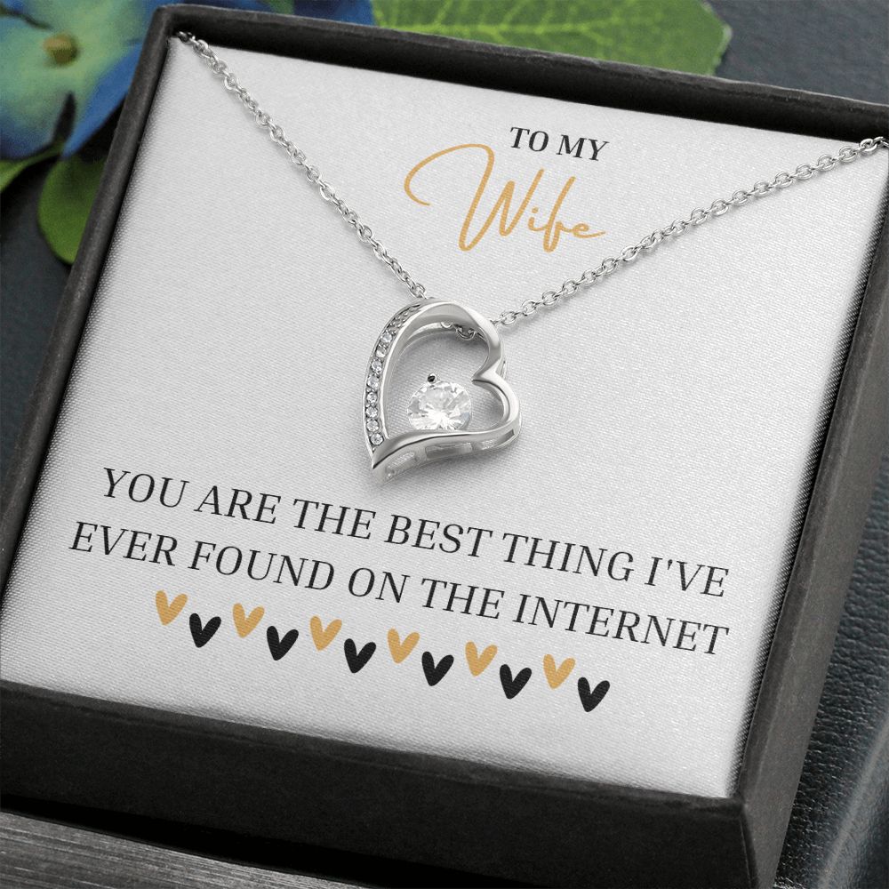To My Wife | Hearts | Forever Love Necklace | Valentine Gift