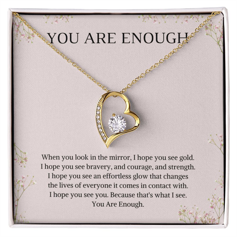You Are Enough | Motivation | Wife Daughter Soulmate | Forever Love Necklace