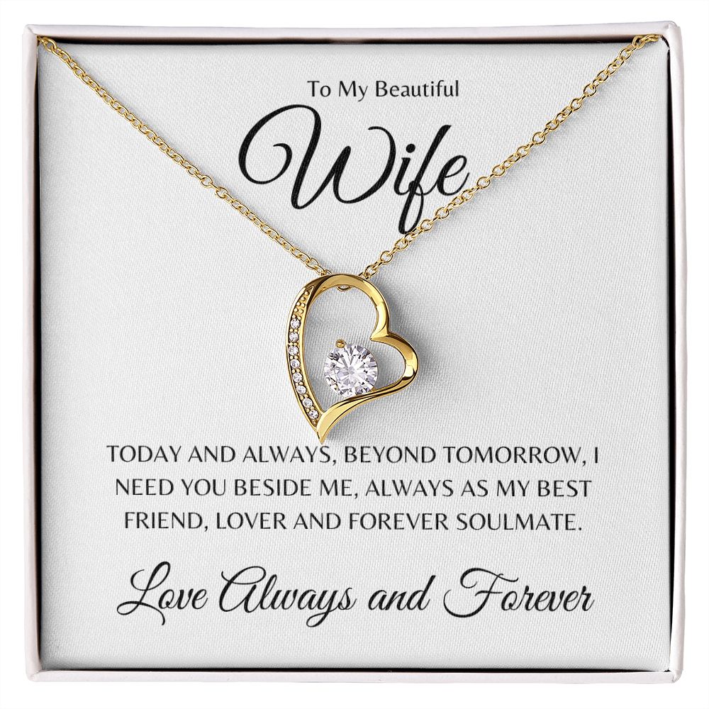 To My Wife | Beyond Tomorrow | Forever Love Necklace | Valentine Gift