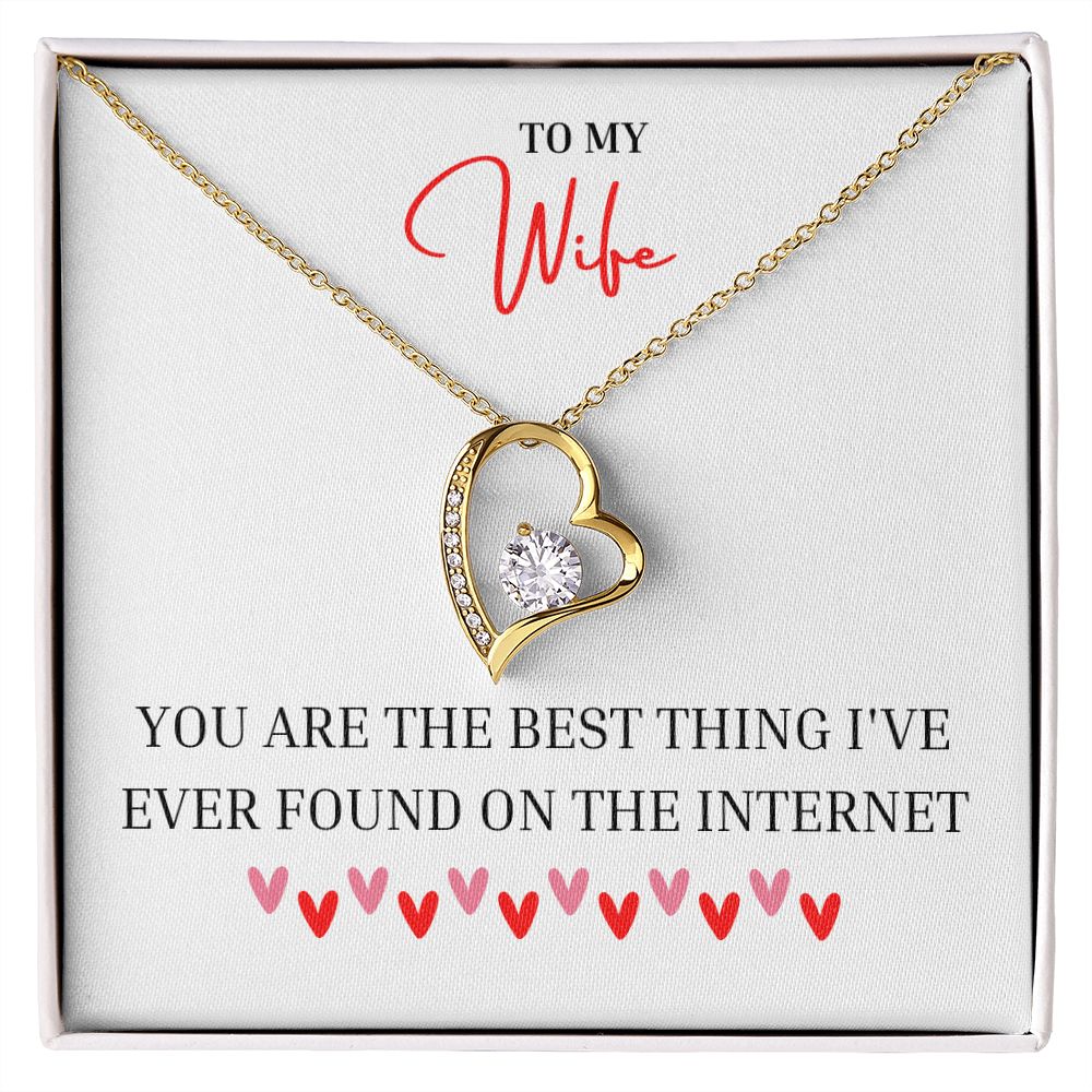 To My Wife | Red Heart Internet | Forever Love Necklace | Valentine Gift