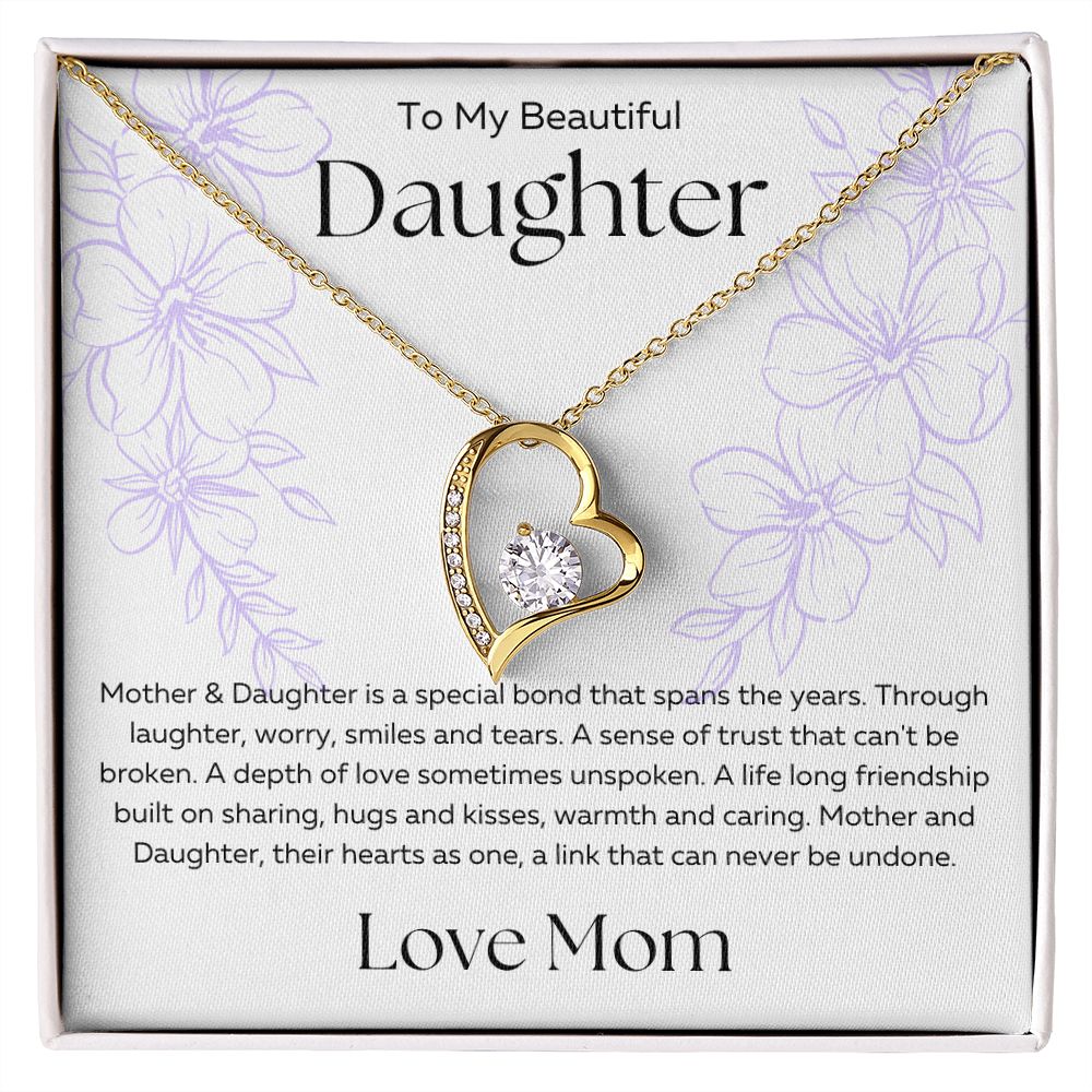 To My Daughter | Bond Love | Forever Love Necklace