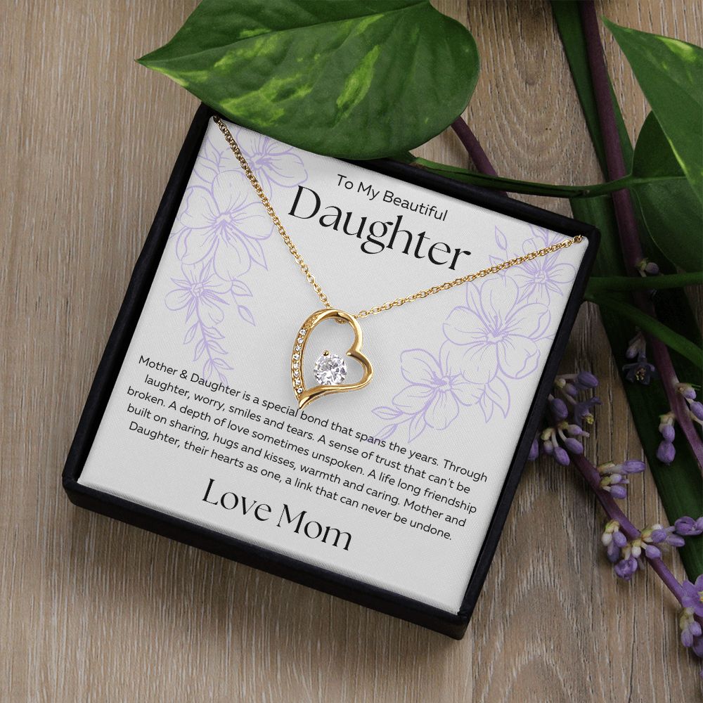 To My Daughter | Bond Love | Forever Love Necklace