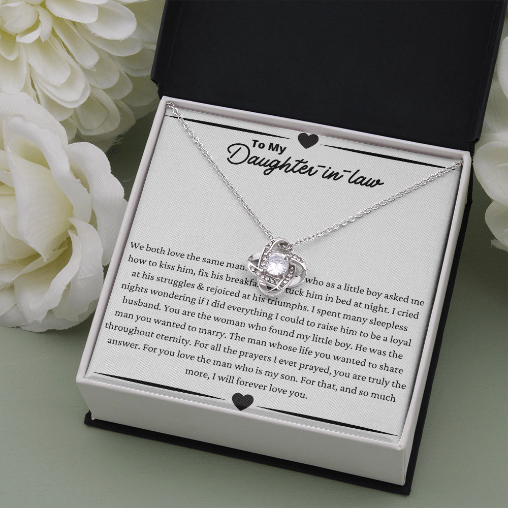To My Daughter In Law Love Know Necklace