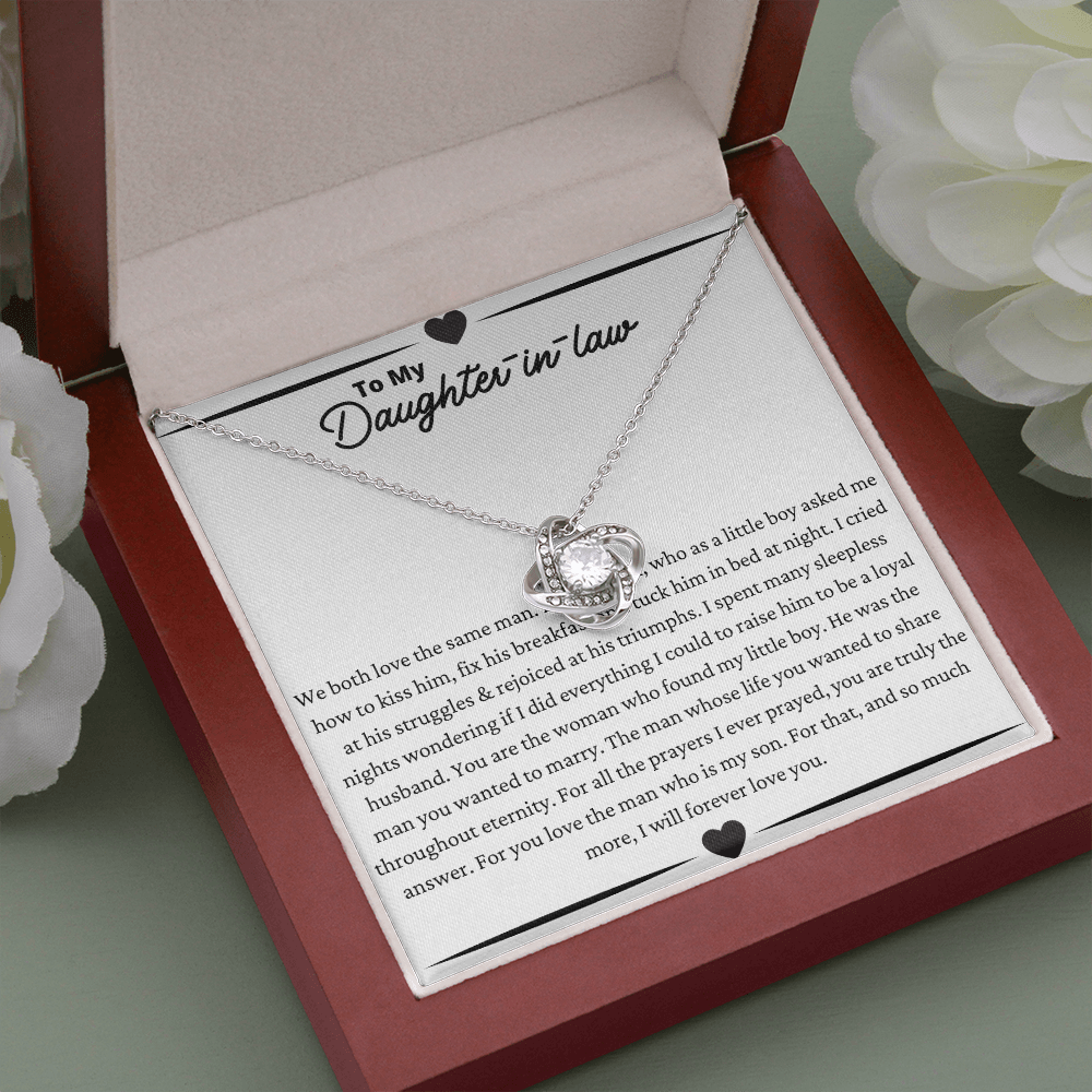 To My Daughter In Law Love Know Necklace