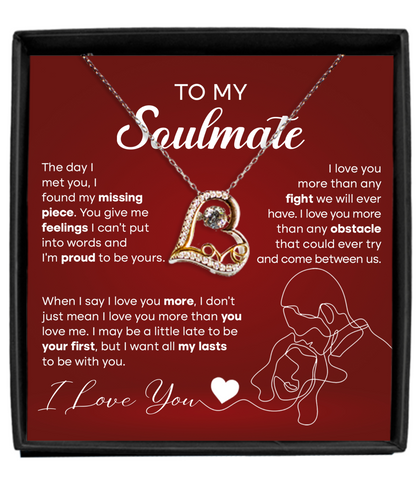 To My Soulmate | Missing Piece | Love Dancing Necklace
