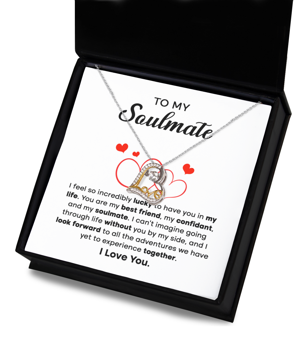 To My Soulmate | Luck and Confidant | Love Dancing Necklace