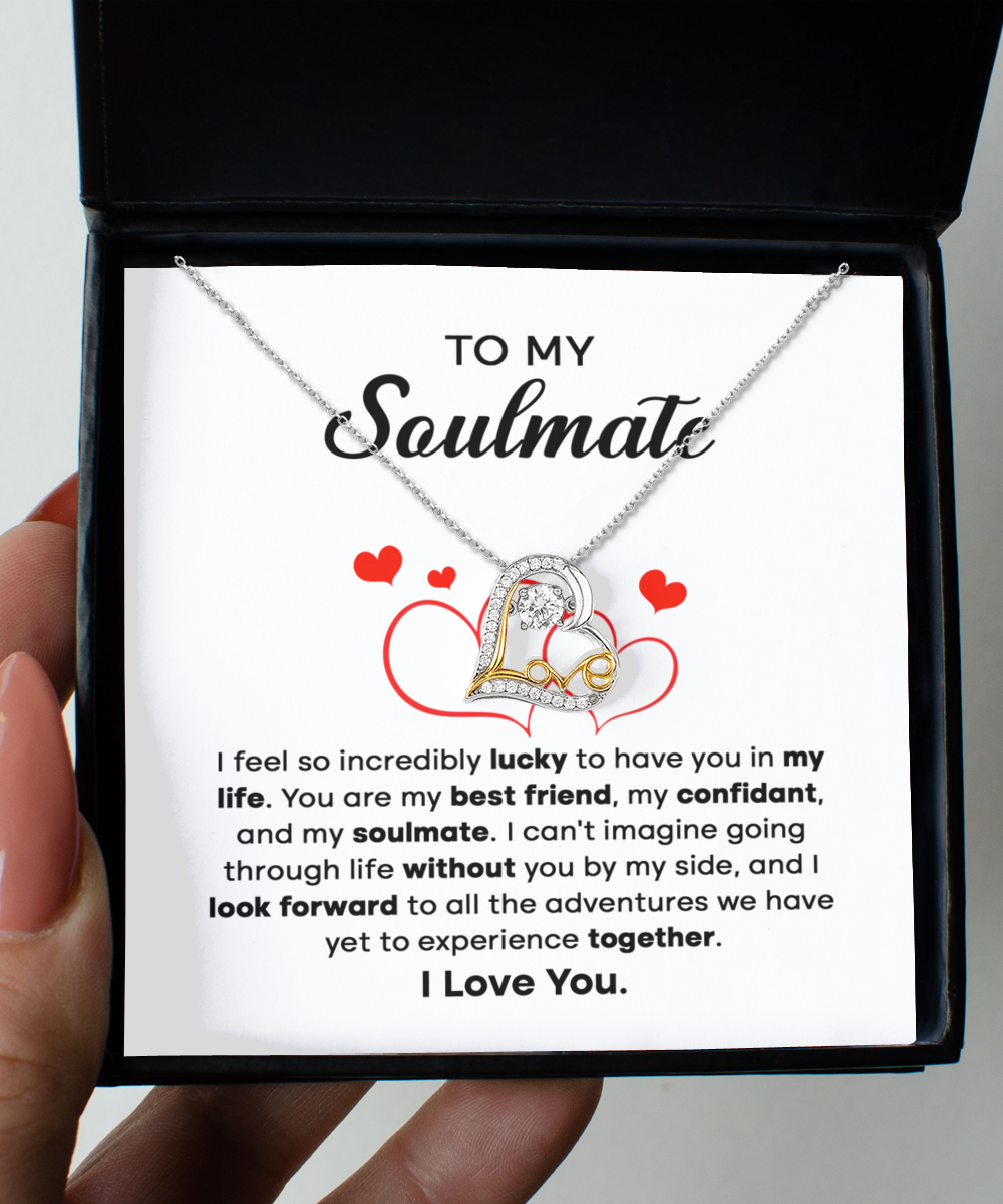 To My Soulmate | Luck and Confidant | Love Dancing Necklace